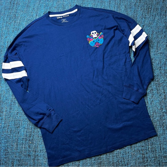 Disney Pixar Coco Remember Me Spirit Jersey Long Sleeve in Navy Blue - Picture 3 of 5
